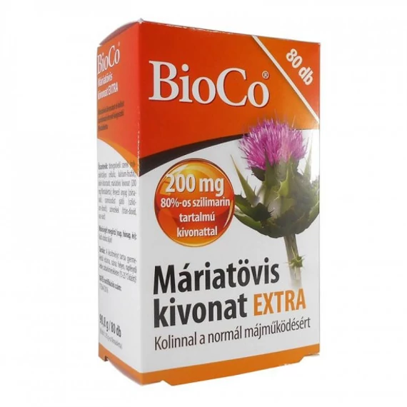 BioCo máriatövis kivonat Extra kapszula 80x