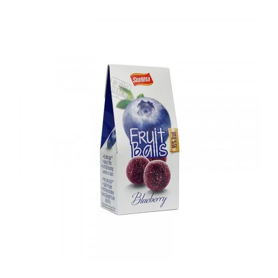 Sunvita gyümölcsgolyó kékáfonyás kékáfonyapor borításban 80g