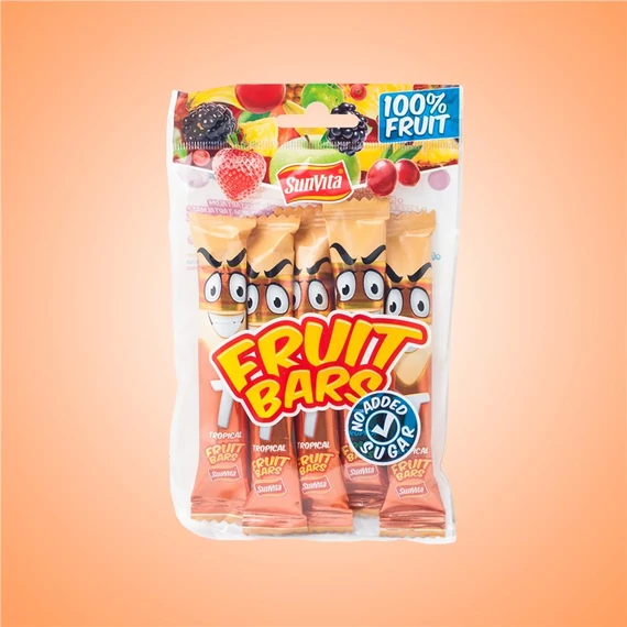 Sunvita gyümölcsszelet trópusi 5x15g Fruit Bars 75g