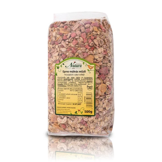 Natura Müzli epres-málnás 500g