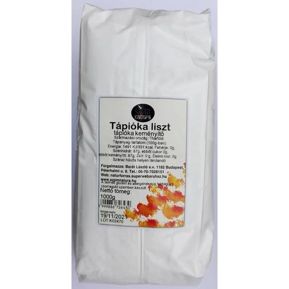 SzpM Tápióka liszt /tápióka keményítő/ 500g