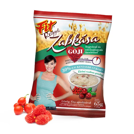 Fit reggeli zabkása goji+vörösáfonya 65g