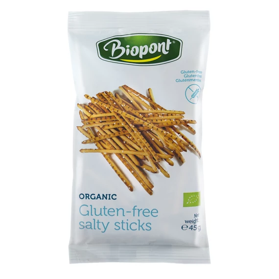 Biopont Organic Bio gluténm.sóspálcika dekor sós kék 45g