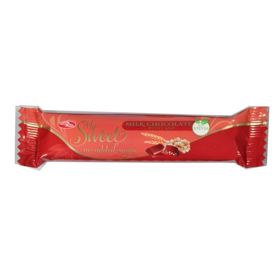 Mysweet tejcsokoládé szelet búzapehellyel cukormentes 26g