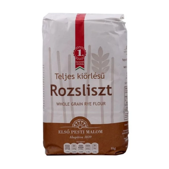 Első Pesti Malom Rozsliszt teljes kiőrlésű 1kg