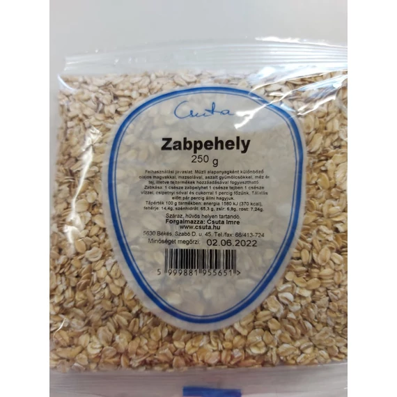 Csuta zabpehely lágy 250g