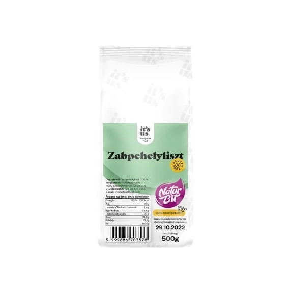 Its us Naturbit Zabpehelyliszt gluténmentes 500g