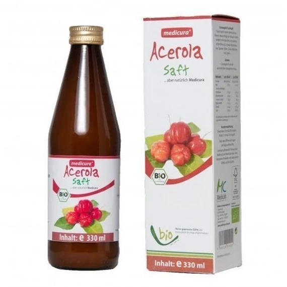 Medicura Acerola 100% bio gyümölcslé 330ml