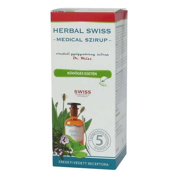 Herbal Swiss Medical folyékony étrend-kieg. szirup 5 gyógynövénnyel 300ml