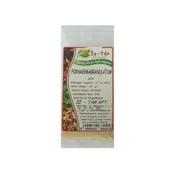 Íz-Tár Fokhagymagranulátum G1 20g