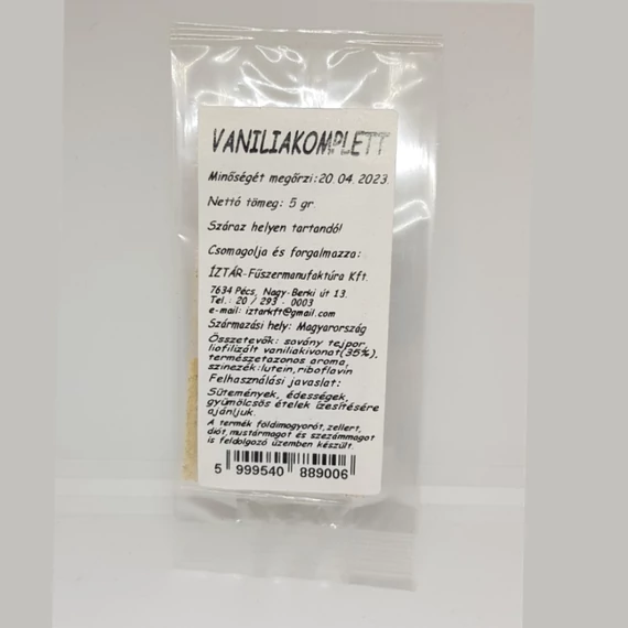 Íz-tár Vanilia komplett por 5g