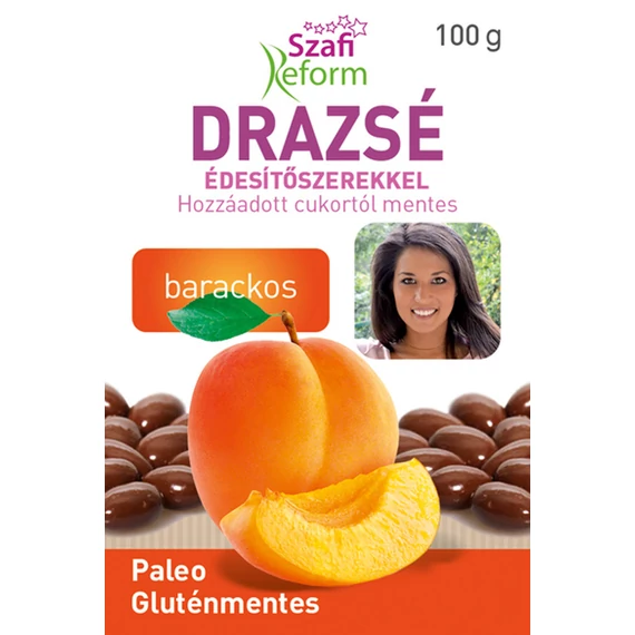Szafi Reform drazsé barackos 100g