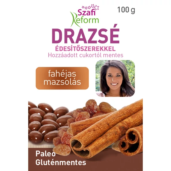 Szafi Reform drazsé fahéjas-mazsolás 100g