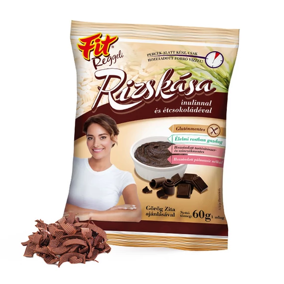 Fit reggeli rizskása inulinnal és étcsokoládéval gluténm 60g