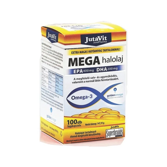 Jutavit Mega halolaj Epa400mg Dha200mg kapszula 100x