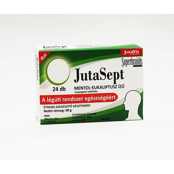 JutaVit JutaSept mentol-eukaliptusz szopogató tabletta 24x
