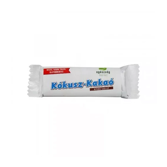 Egészségmarket nyers szelet kókusz-kakaó 35g