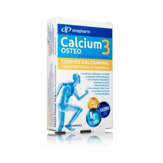 Innopharm calcium 3 osteo tabletta CA+K2+D3 30x