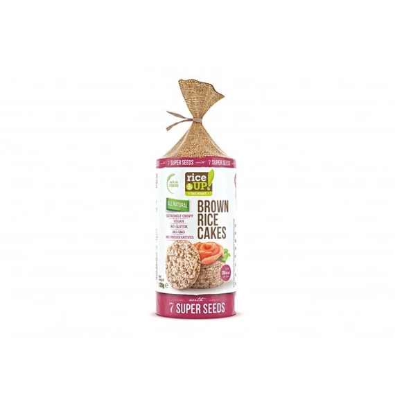 Rice Up puffasztott szelet 7 szupermagvas gluténmentes Barnarizs 120g