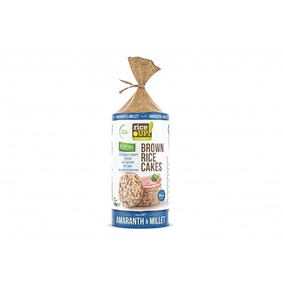 Rice Up puffasztott szelet köles-amarant gluténmentes Barnarizs 120g