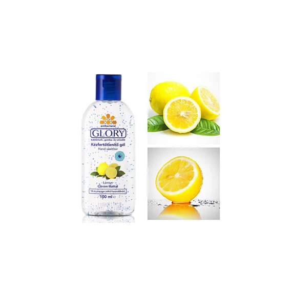 Glory antibakteriális kézfertőtlenítő gél citrom 100ml 100ml
