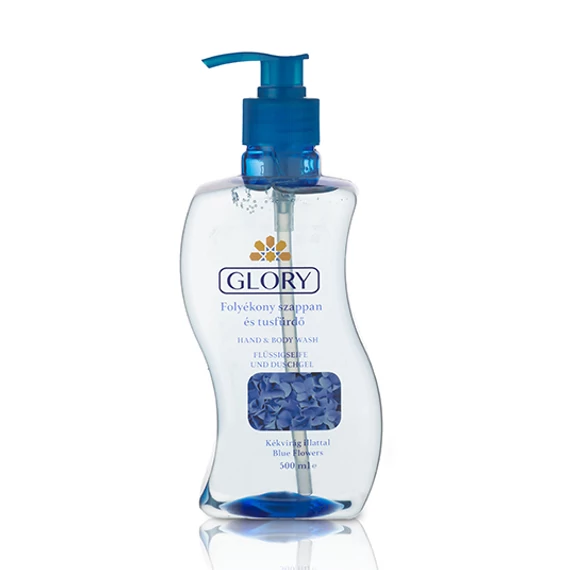 Glory folyékony szappan és tusfürdő kék virág 500ml