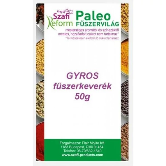 Szafi Reform gyros fűszerkeverék paleo 50g