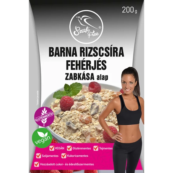 Szafi Free barna rizscsíra fehérjés zabkása alap 200g