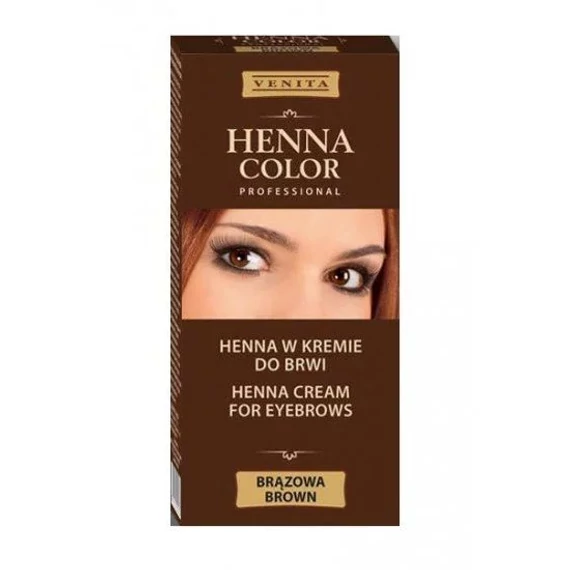 Henna Color Szempilla és szemöldök festék barna3 zselés 15g
