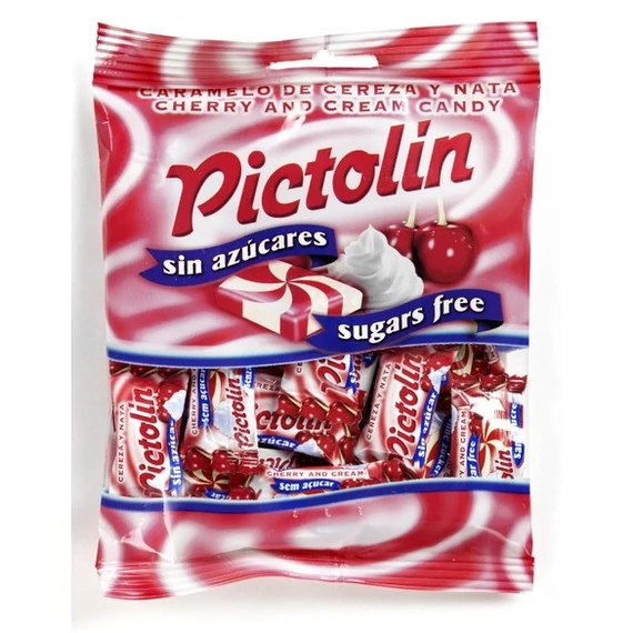 Pictolin cukormentes cukorka tejszínes cseresznyés 65g