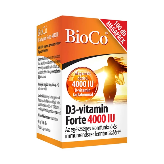 BioCo D3-vitamin forte 4000 IU 100x