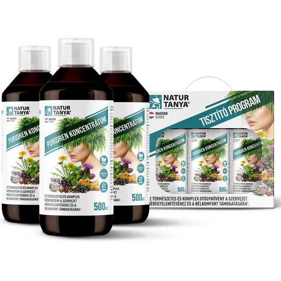 Natur Tanya Puridren tiszt. prog. 60napos csomag 3*500ml 1500ml