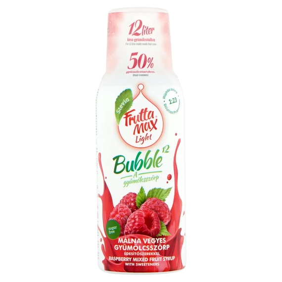 Frutta Max Light gyümölcsszörp málna 500ml