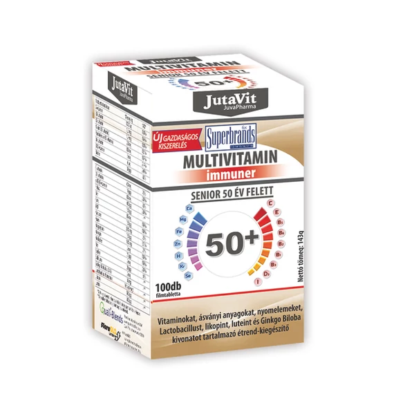 Jutavit Multivitamin immuner 50+filmtabletta 100x