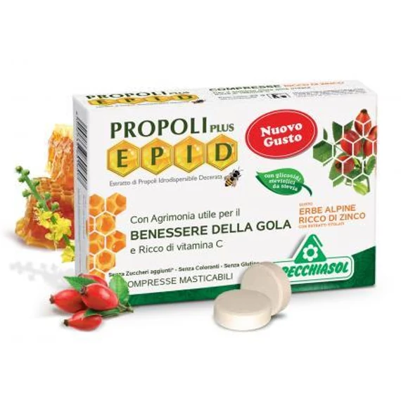 Specchiasol Propolisz szopog.tabl.alpesi gyógyn.,cinkkel 20x