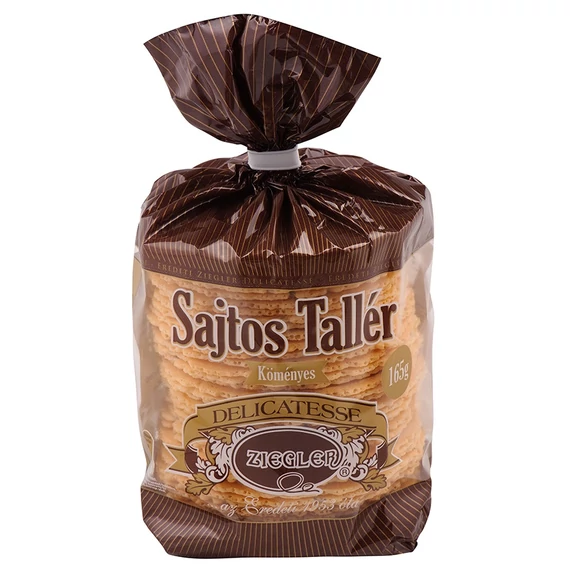 Ziegler Sajtos tallér köményes 165g