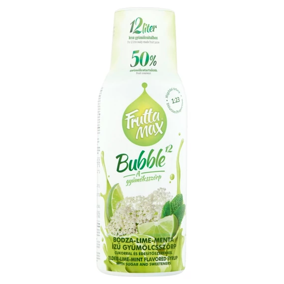 Frutta Max gyümölcsszörp bodza-lime-menta 500ml