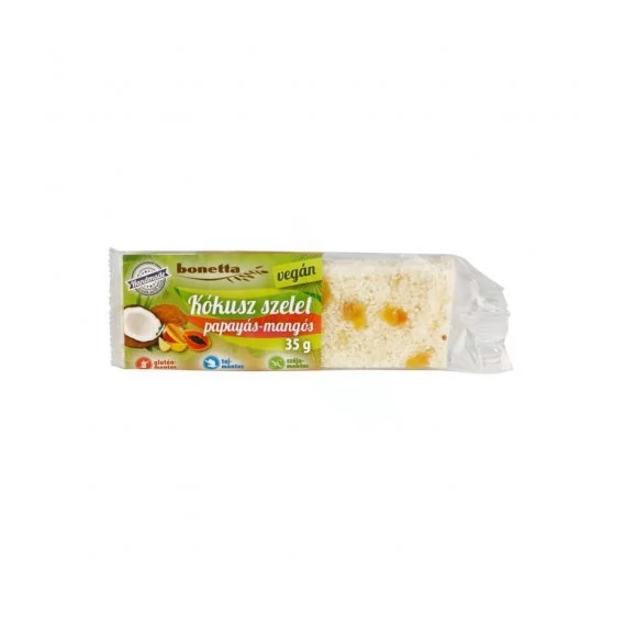 Bonetta vegán kókusz szelet papayás mangós 35g