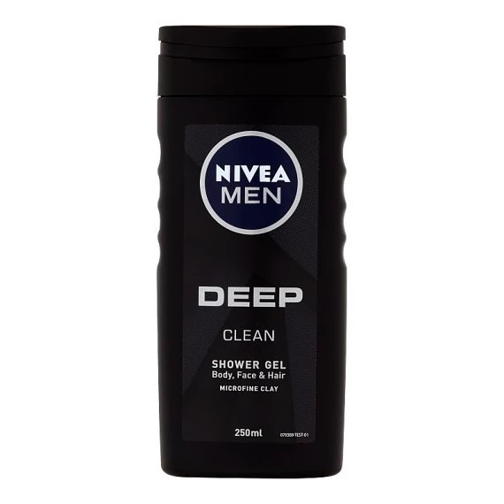 Nivea tusfürdő Men Deep clean body-face-hair 250ml