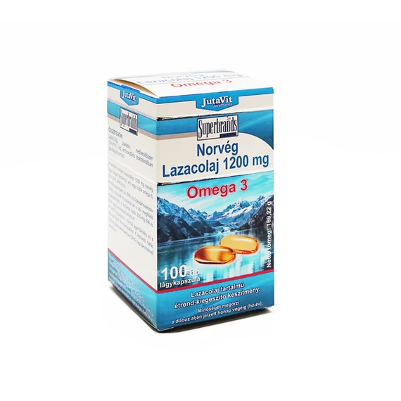 Jutavit norvég lazacolaj 1200 mg lágykapszula 100x