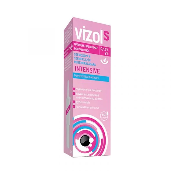 Vizol S 0,15% szemcsepp Intensive 10ml