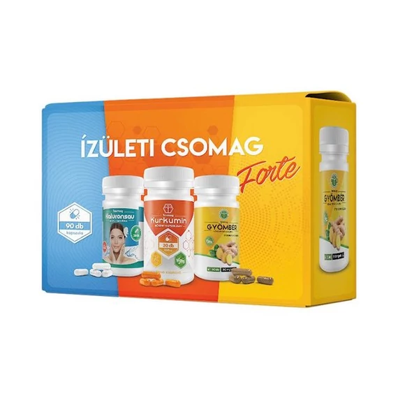 Tenmag Ízületi csomag Forte Kurkumin+gyömbér+hyaluronsav 90x