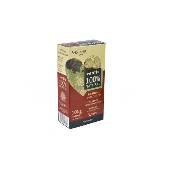 Venita 100% natural gyógynöv porhajfesték 6,46  henna 100g