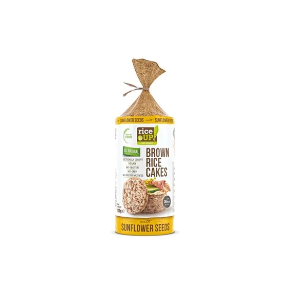 Rice Up puffasztott szelet napraforgómaggal Barnarizs 120g