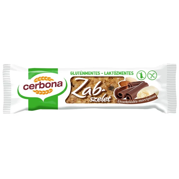 Cerbona zabszelet gluténmentes csoki marcipán 40g