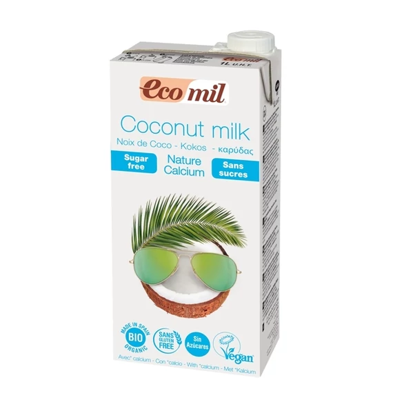 Ecomil bio kókusz ital hozzáadott édesítőszer nélkül 1000ml