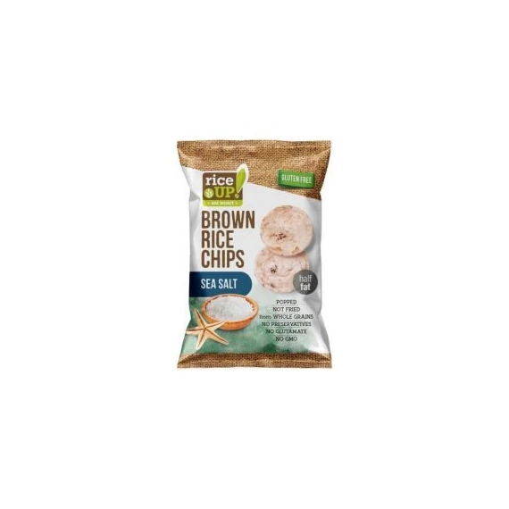 Rice Up Barna rizs Chips Tengeri sós 60g