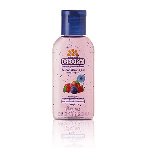Glory antibakteriális kézfertőtlenítő gél mix Vegyesgyümölcs 50ml