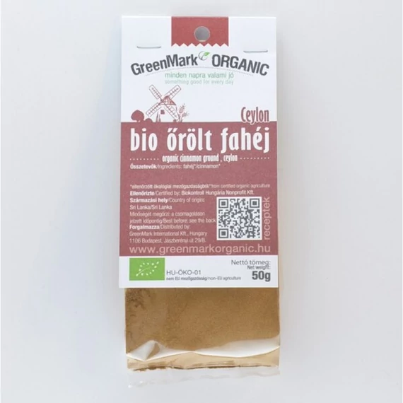 GreenMark bio Őrölt fahéj Ceylon 50g