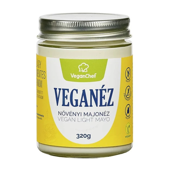 Veganchef Veganéz Light növényi majonéz üveges kiszeré 320g